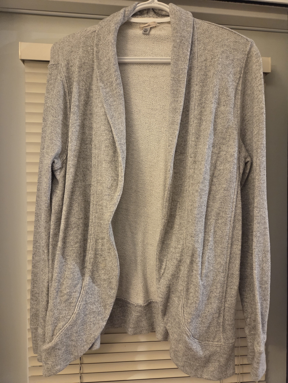 Urban Outfitters ECOTE Grey Draped Open Front Cardigan XS